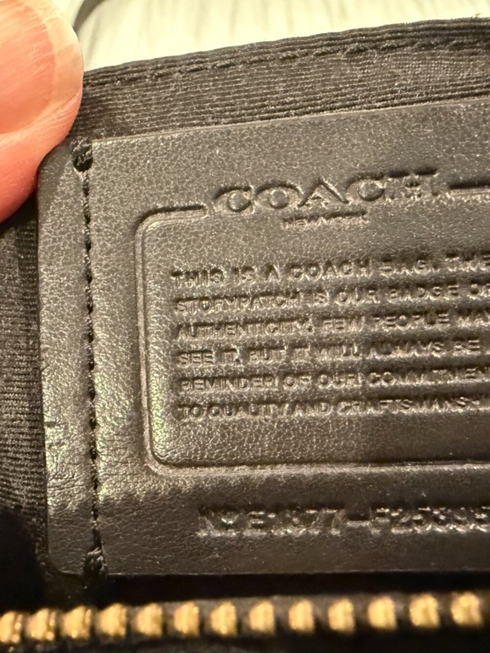 Black Coach Purse - Picture 2 of 3